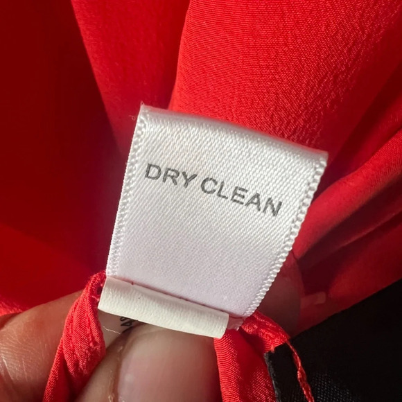 EUC Banana Republic Silk Cutout Red/Orange Mini Dress Size Medium - Picture 6 of 7